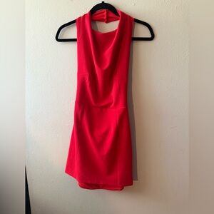 Red Halter Backless Mini Dress | Oldsport | Size S | Sexy Club Partywear